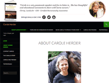 Tablet Screenshot of caroleherder.com